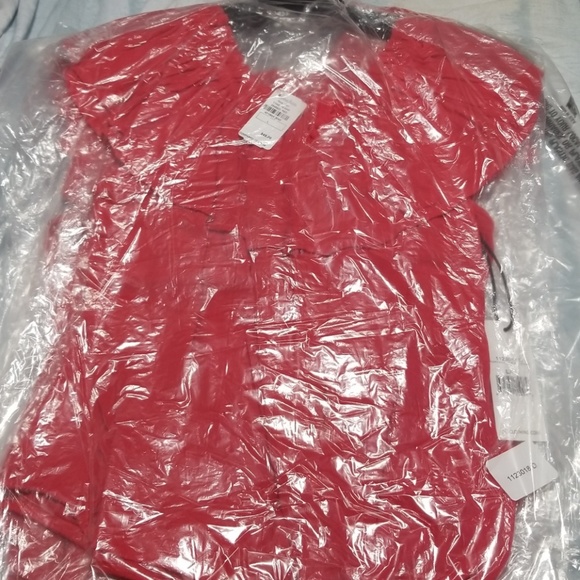 Neiman Marcus Dex Off The Shoulder Tie Hem Blouse - Picture 3 of 5